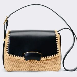 3.1 Philip Lim ID Flap Raffia Shoulder Bag- Pre Loved Sold As Is